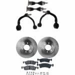 TrueDrive 8-Piece Kit Front Axle Assembly, 4WD, Standard Suspension, includes Brake Discs, Brake Pad Sets, and Control Arms
