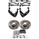TrueDrive 12-Piece Kit Front Axle Assembly with Brake Discs, Brake Pad Set, and Control Arms, Automatic Transmission