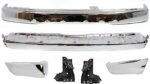 Replacement 6-Piece Kit, Front Bumper, Sport Utility, For Models Without Sport Package, Chrome, Includes (1) Bumper, (2) Bumper Bracket, (2) Bumper End, and (1) Step Bumper