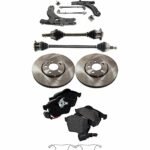 TrueDrive 6-Piece Kit Front, Driver and Passenger Side, Lower Control Arm with Axle Assemblies, Brake Discs, and Brake Pad Set