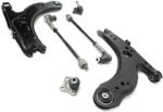 TrueDrive 6-Piece Kit Front, Driver and Passenger Side, Lower Control Arm with Axle Assemblies, Brake Discs, and Brake Pad Set - Image 6
