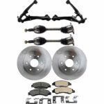 TrueDrive 7-Piece Kit Front, Driver and Passenger Side, Lower Control Arm, includes Axle Assembly, Brake Discs, and Brake Pad Set