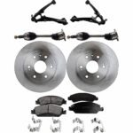 TrueDrive 7-Piece Kit Front, Driver and Passenger Side, Lower Control Arm, includes Axle Assembly, Brake Discs, and Brake Pad Set