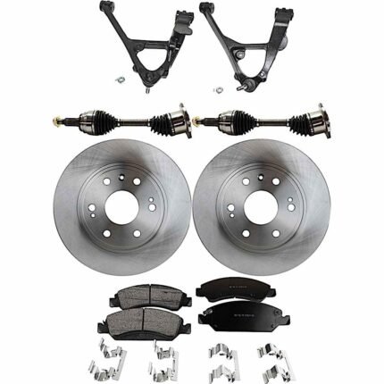 TrueDrive 7-Piece Kit Front, Driver and Passenger Side, Lower Control Arm, Four Wheel Drive/Rear Wheel Drive, w/ Front Torsion Bar Spring, w/ Rear Drum Brake, includes Axle Assy, Brake Discs, and Brake Pad Set