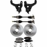 TrueDrive 7-Piece Kit Front, Driver and Passenger Side, Lower Control Arm, Rear Wheel Drive, For Models With Front Coil Spring, With Rear Drum Brake, includes Axle Assembly, Brake Discs, and Brake Pad Set