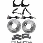 TrueDrive 9-Piece Kit Front, Driver and Passenger Side, Upper and Lower Control Arm, 4WD, includes Axle Assembly, Brake Discs, and Brake Pad Set, with Front Torsion Bar Springs