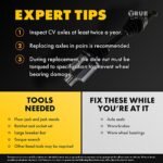 TrueDrive 14-Piece Kit Front, Driver and Passenger Side Axle Assembly, includes (2) Axle Assembly, (2) Ball Joint, (2) Control Arm, (2) Steering Rack Boot, (2) Sway Bar Link, and (4) Tie Rod End - Image 30