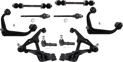 TrueDrive 10-Piece Kit Front, Driver and Passenger Side, Upper and Lower Control Arm, includes (1) Sway Bar Link, (3) Control Arm and (3) Control Arm
