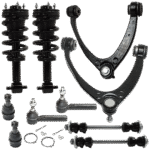 TrueDrive 10-Piece Kit Fully Loaded Struts with Ball Joints, Control Arms, Sway Bar Links, and Tie Rod Ends, Crew Cab Pickup/Extended Cab Pickup