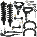 TrueDrive 12-Piece Kit Control Arms with Loaded Struts, Sway Bar Links, and Tie Rod Ends
