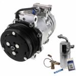 DriveMotive 2-Piece Kit A/C Compressor Kit Kit, Includes A/C Compressor and A/C Service Kit (A/C Accumulator, A/C Expansion Valve, A/C Orifice Tube, and A/C O-Ring and Gasket Seal Kit)