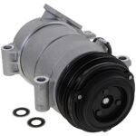 DriveMotive 3-Piece Kit A/C Compressor, 4-Groove Pulley, includes A/C Condenser, and A/C Service Kit (A/C Accumulator, A/C Orifice Tube, and A/C O-Ring and Gasket Seal Kit), One Bolts to mount the Hoses - Image 7