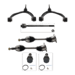 TrueDrive 16-Piece Kit Front Suspension Kit, Includes (2) Axle Assembly, (2) Ball Joint, (2) Control Arm, (2) Steering Rack Boot, (2) Sway Bar Link, (4) Tie Rod End, and (2) Wheel Hub