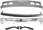 Replacement 5-Piece Kit, Front Bumper, Chrome, Includes (1) Bumper, (2) Bumper Bracket, (1) Bumper Trim, and (1) Valance
