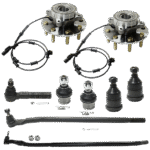 TrueDrive Front, Driver and Passenger Side, Outer Tie Rod End, includes Ball Joint and Drag Link