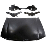 Replacement 5-Piece Kit Factory Style Hood, Steel, Primed, Includes (1) Hood and (4) Hood Hinge