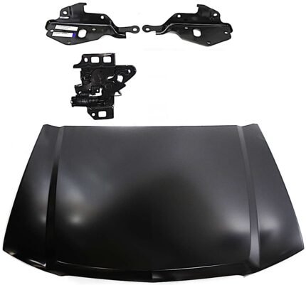Replacement 4-Piece Kit Factory Style Hood, Steel, Primed, Includes (1) Hood, (2) Hood Hinge, and (1) Hood Latch