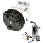 DriveMotive 2-Piece Kit A/C Compressor Kit Kit, Includes A/C Compressor and A/C Service Kit (A/C Accumulator, A/C Orifice Tube, and A/C O-Ring and Gasket Seal Kit)