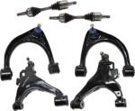 TrueDrive 12-Piece Kit Front Axle Assembly, 4WD, Includes (2) Axle Assembly, (4) Brake Disc, (1) Brake Pad Set, and (4) Control Arm