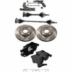 TrueDrive 6-Piece Kit Front, Driver and Passenger Side, Lower Control Arm, Sedan/Wagon, Automatic Transmission, includes Axle Assembly, Brake Discs, and Brake Pad Set