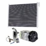 DriveMotive 3-Piece Kit A/C Compressor, 6-Groove Pulley, includes A/C Condenser, and A/C Service Kit (A/C Accumulator, A/C Orifice Tube, and A/C O-Ring and Gasket Seal Kit)