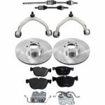 TrueDrive 8-Piece Kit Front Axle Assembly, AWD, includes Brake Discs, Brake Pad Sets, and Control Arms