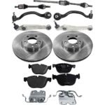 TrueDrive 10-Piece Kit Front Axle Assembly, AWD, includes Brake Discs, Brake Pad Sets, and Control Arms