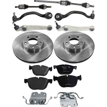 TrueDrive 10-Piece Kit Front Axle Assembly, AWD, includes Brake Discs, Brake Pad Sets, and Control Arms