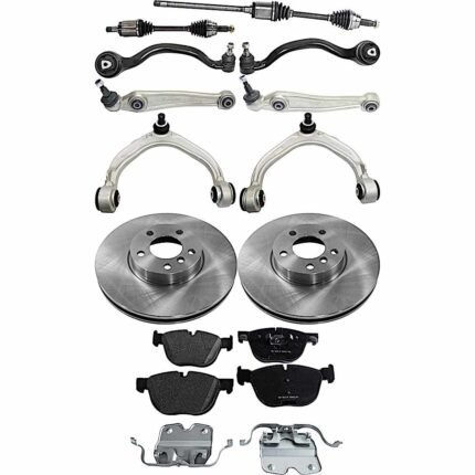 TrueDrive 12-Piece Kit Front Axle Assembly, AWD, includes Brake Discs, Brake Pad Sets, and Control Arms