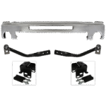 Replacement 5-Piece Kit Front, Driver and Passenger Side Bumper Bracket, (1) Bumper and (4) Bumper Bracket