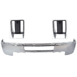 Replacement 3-Piece Kit, Front Bumper, Chrome, Includes (1) Bumper and (2) Bumper Bracket