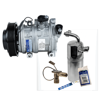 DriveMotive 2-Piece Kit A/C Compressor Kit with A/C Service Kit (A/C Expansion Valve, A/C Receiver Drier, and A/C O-Ring and Gasket Seal Kit)