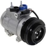 DriveMotive 3-Piece Kit A/C Compressor with A/C Condenser and A/C Service Kit, with Clutch, 6-Groove Pulley, For Models without Rear Air Conditioning, with Hose Fitting Bolts on the Left, 4.53 in. Diameter Clutch - Image 5