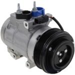 DriveMotive 2-Piece Kit A/C Compressor Kit with A/C Service Kit, with Clutch, 6-Groove Pulley, With Hose Fitting Bolts on the Left, 4.53 in. Diameter Clutch - Image 2