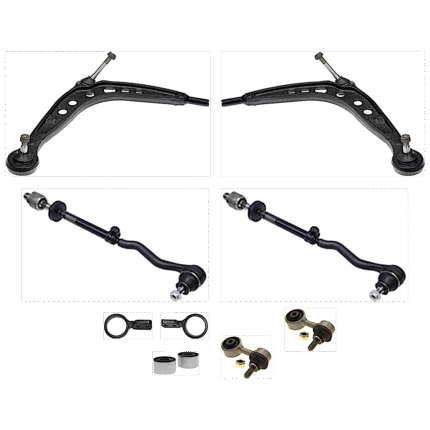 GenuineXL KIT-070224-590 9-Piece Control Arm Kit