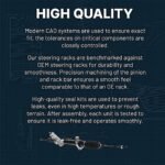 Replacement 11-Piece Kit Steering Rack, With Hydraulic Power, includes (2) Ball Joint, (4) Control Arm, (1) Steering Rack, (2) Sway Bar Link, and (2) Tie Rod End - Image 19