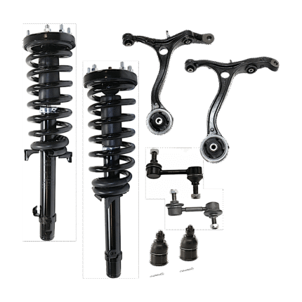 TrueDrive 8-Piece Kit Fully Loaded Struts Includes Ball Joints, Control Arms, and Sway Bar Links