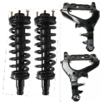 TrueDrive 4-Piece Kit Front, Driver and Passenger Side, Outer, Lower Control Arm, includes (2) Control Arm and (2) Loaded Strut