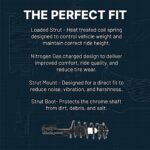 TrueDrive 11-Piece Kit Front, Driver and Passenger Side, Lower, Inner and Outer Shock Absorber and Strut Assembly with Control Arms, Sway Bar Links, Tie Rod Ends, and Wheel Hubs - Image 10