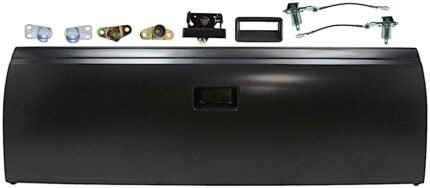 Replacement 9-Piece Kit Tailgate, Primed, Includes (1) Tailgate, (2) Tailgate Handle, (2) Tailgate Hinge, and (2) Tailgate Latch