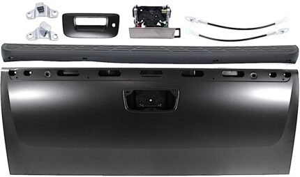 Replacement 8-Piece Kit Tailgate, Primed, Includes (1) Tailgate, (2) Tailgate Cable, (2) Tailgate Handle, (1) Tailgate Hinge, and (1) Tailgate Molding