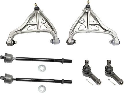 TrueDrive 6-Piece Kit Front, Driver and Passenger Side, Lower Control Arm, Includes nut(s), includes Tie Rod Ends