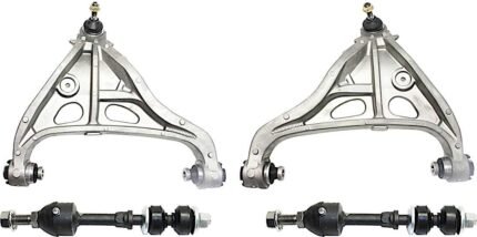 TrueDrive 4-Piece Kit Front, Driver and Passenger Side, Lower Control Arm Kit, Includes (2) Control Arm and (2) Sway Bar Link