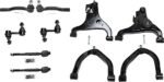 TrueDrive 10-Piece Kit Front, Driver and Passenger Side, Upper and Lower Control Arm Kit, Includes (4) Control Arm, (2) Sway Bar Link, and (4) Tie Rod End
