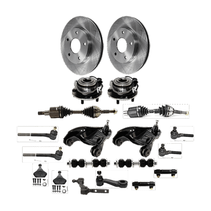 TrueDrive 22-Piece Kit Front, Driver and Passenger Side Axle Assembly, 4WD