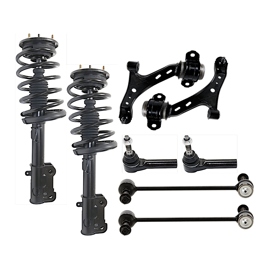 kit-071124-c73_1.png TrueDrive 8-Piece Kit Fully Loaded Struts Includes Control Arms, Sway Bar Links, and Tie Rod Ends - Image 1