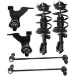 TrueDrive 6-Piece Kit Front, Driver and Passenger Side, Lower Control Arm Kit, Includes (2) Control Arm, (2) Loaded Strut, and (2) Sway Bar Link
