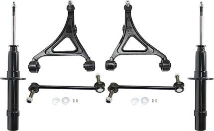 TrueDrive 6-Piece Kit Front, Driver and Passenger Side, Lower Control Arm Kit, Includes (2) Bare Strut, (2) Control Arm, and (2) Sway Bar Link