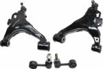 TrueDrive 4-Piece Kit Front, Driver and Passenger Side, Lower Control Arm Kit, Includes (2) Control Arm and (2) Sway Bar Link