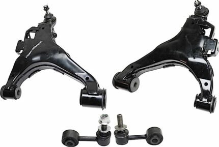 TrueDrive 4-Piece Kit Front, Driver and Passenger Side, Lower Control Arm Kit, Includes (2) Control Arm and (2) Sway Bar Link